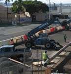 Transporting Pipeline to Trench